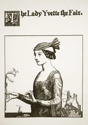 The Lady Yvette the Fair (illustration from 